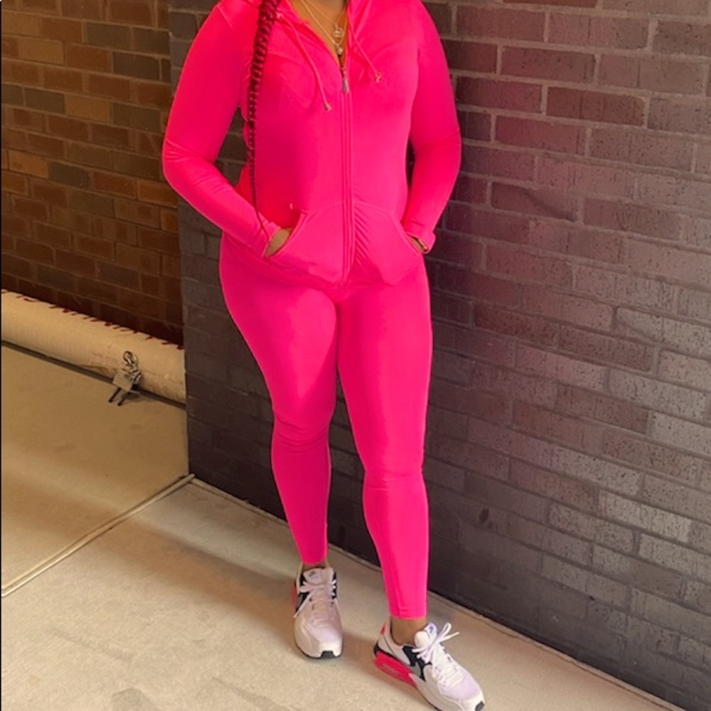 Pink Track suit
